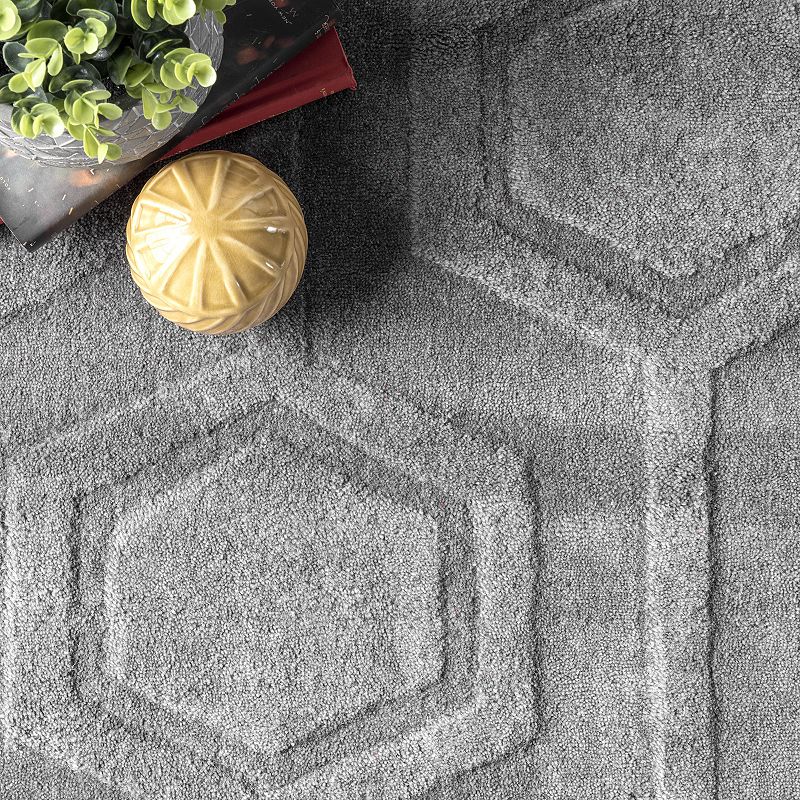 nuLOOM Ambrose Textured Geometric Rug