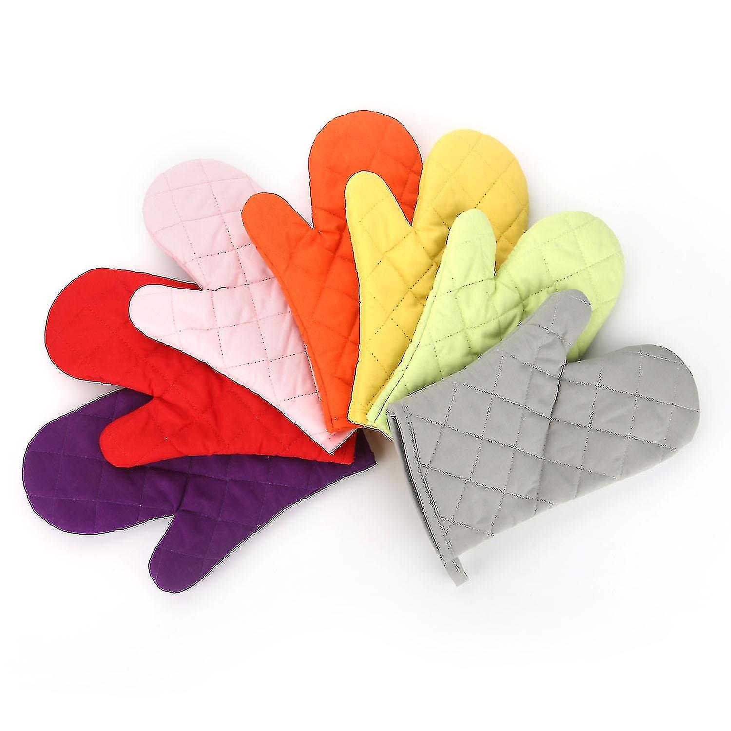 2pcs Ick Heat-resistant Oven Mitt Vacuum Cup Baking Cotton