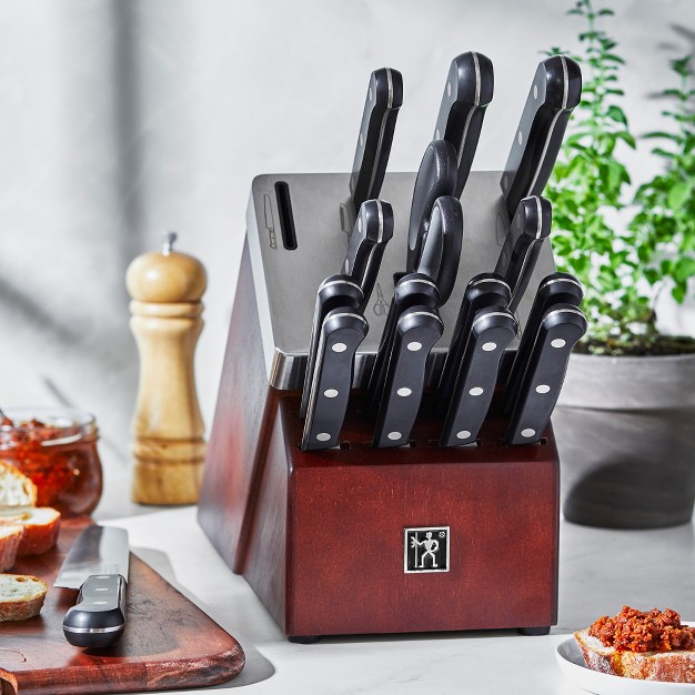 Henckels Solution 16 pc Self sharpening Knife Block Set