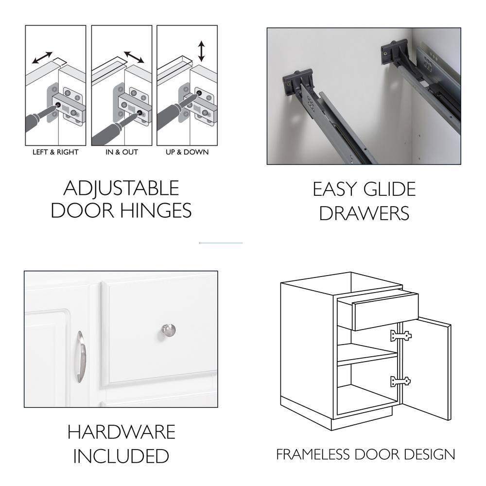 Design House Wyndham 48 in W x 21 in D Ready to Assemble Bath Vanity Cabinet Only in Espresso