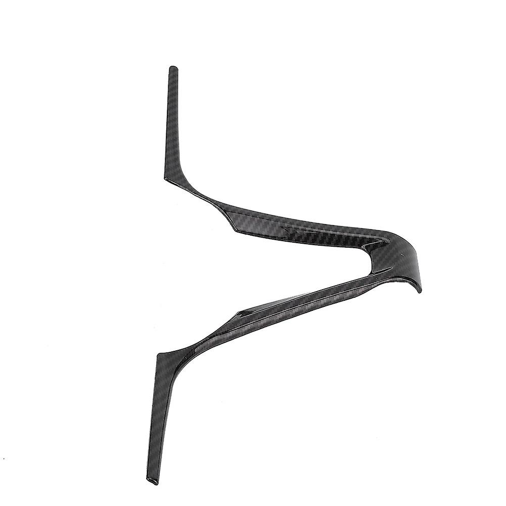 Abs V Shape Car Steering Wheel Frame Decoration Trim Fits For Alfa Romeo Stelvio Giulia(black)