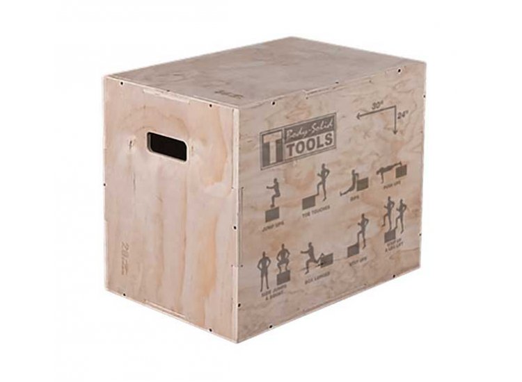 Body-Solid Tools 3-in-1 Wooden Plyo Box