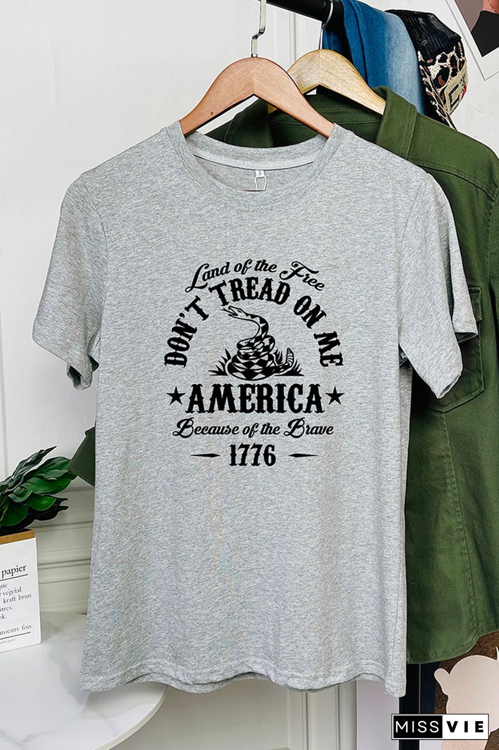 Dont' Tread On Me Graphic T-Shirt Wholesale