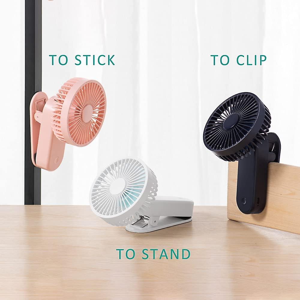 10.1cm Usb Desk Fan With Magnetic Clip， Table Fans， Mini Clip-on Fan， 3 Speed Portable Cooling Fan， Usb Powered Pram Fan， 180 Adjustable Usb Fan， Pers