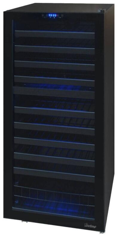 Vinotemp VT122TS2Z Butler Series 24 Inch Black Wine Cooler