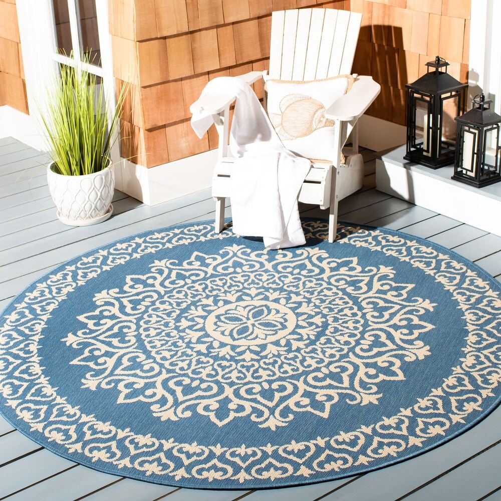 SAFAVIEH Beach House Adelle Indoor/ Outdoor Waterproof Patio Backyard Rug