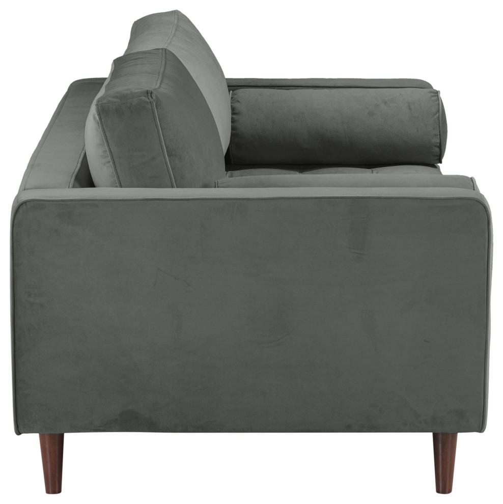 Cave Velvet Loveseat   Midcentury   Loveseats   by TOV Furniture  Houzz