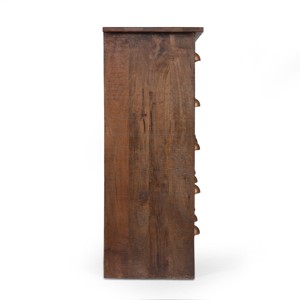 Terrell Indoor Mango Wood Handcrafted Cabinet by Christopher Knight Home