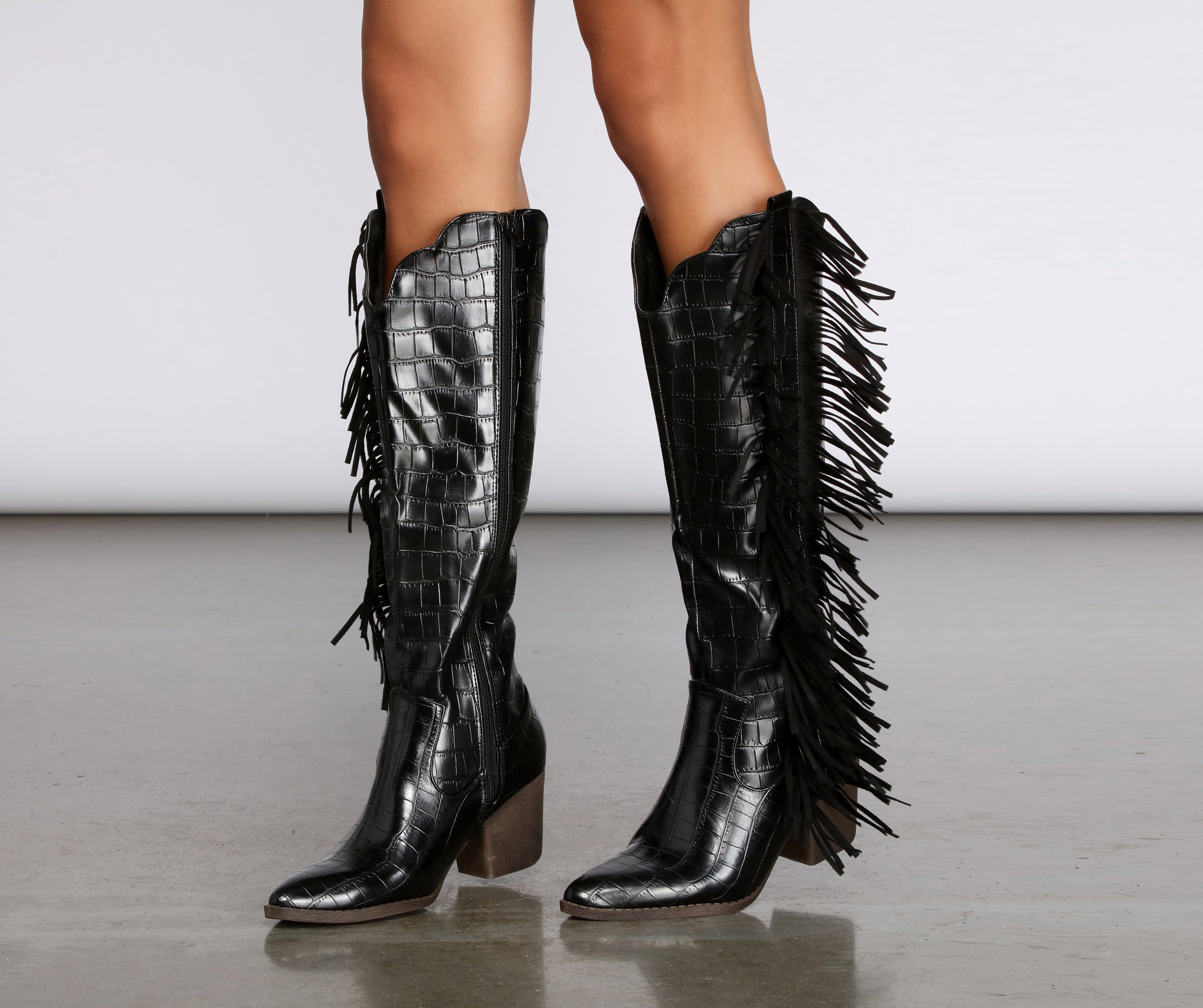 Scoot N' Boogey Fringe Cowboy Boots