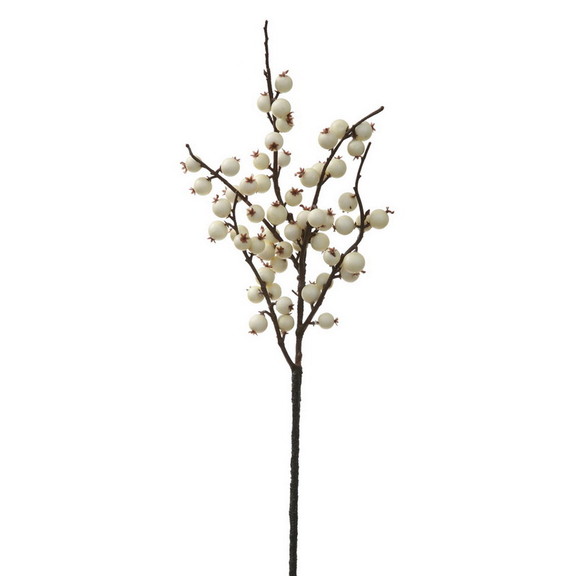 Vickerman P135802 6 16 White Indoor/Outdoor Berry...