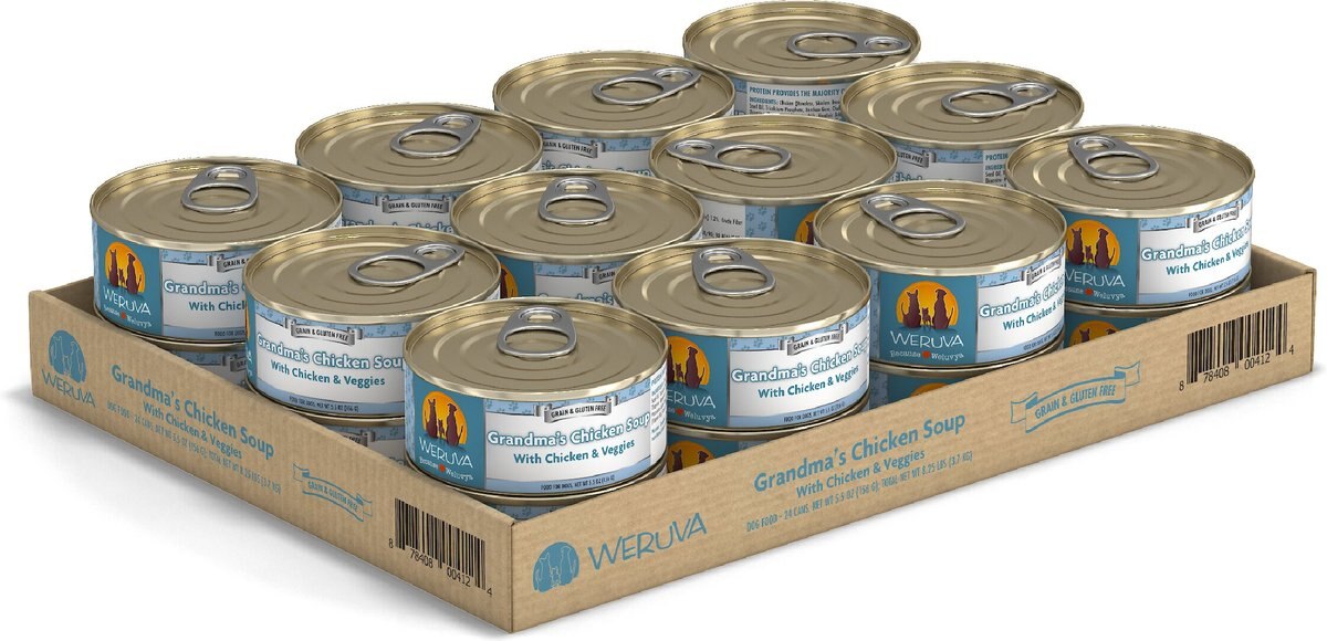 Weruva Grandma's Chicken Soup with Chicken and Veggies Grain-Free Canned Dog Food