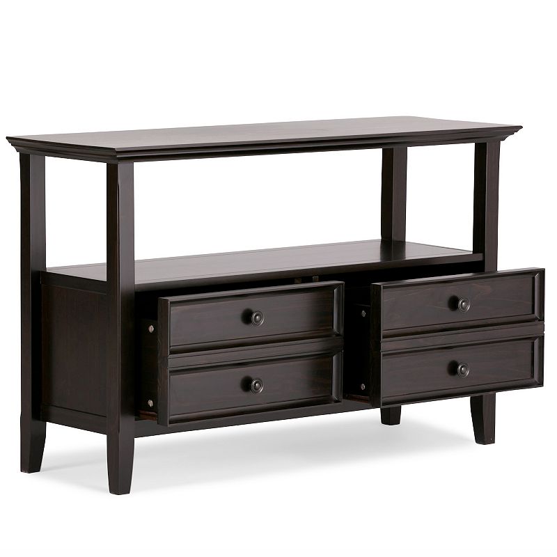 Simpli Home Amherst Transitional Console Sofa Table