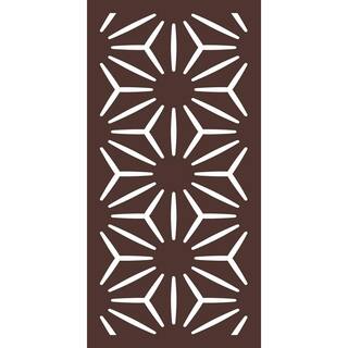 OUTDECO 516 in. x 24 in. x 48 in. Star Anais Modular Hardwood Composite Decorative Fence Panel USADSSA1