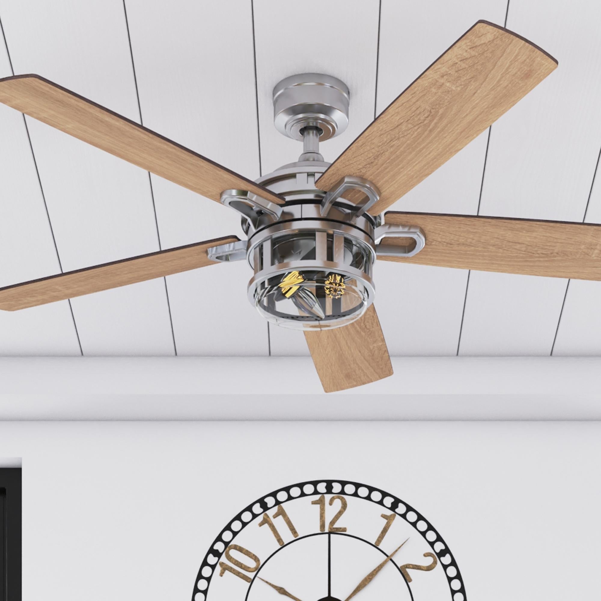 Honeywell Bontera Brushed Nickel LED Craftsman Ceiling Fan Shopping - The Best Deals on Ceiling Fans | 31036788