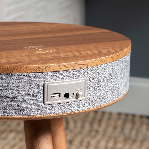 Ava Bluetooth Enabled Accent Table w/USB - 14 x 14 x 23.25