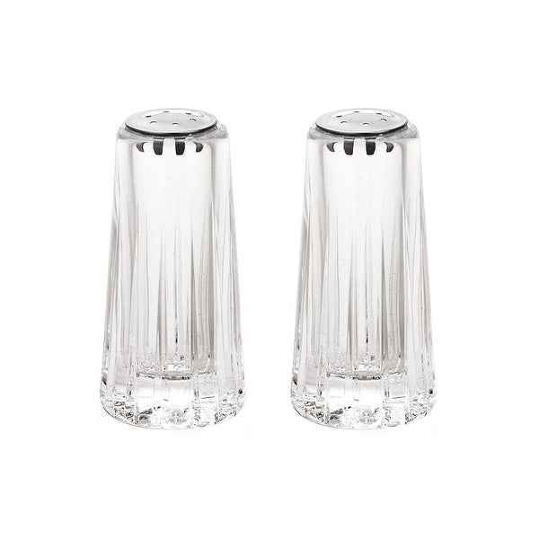 YBM Home Salt and Pepper Shakers Glass with Stainless Steel Lid， 1231