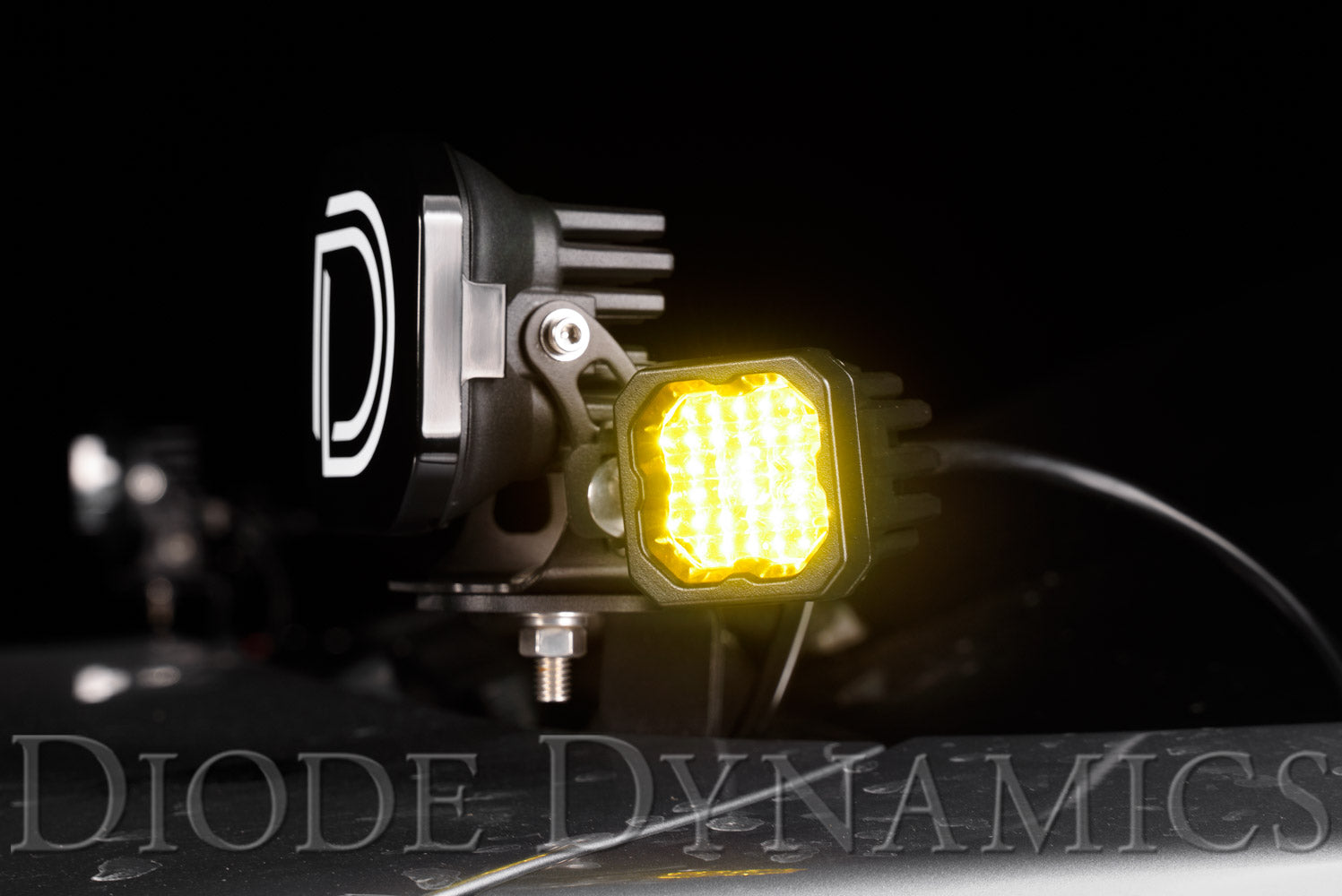 Diode Dynamics Stage Series C1 LED Pod Sport Yellow Spot Standard ABL Pair DD6453P