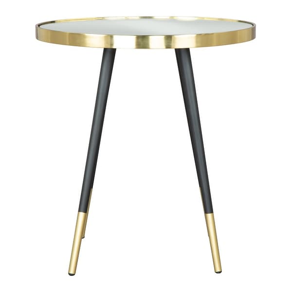 Particle Side Table Black and Gold