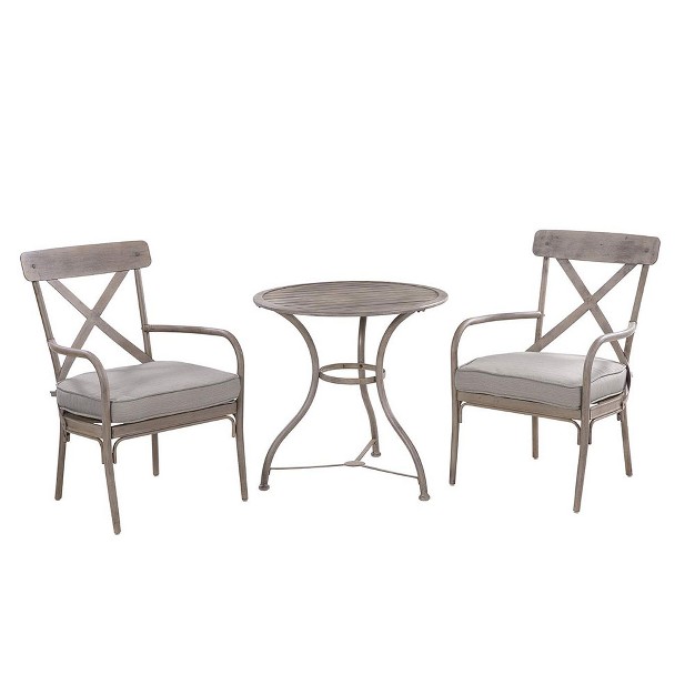 Numark Marquette 3 Piece Outdoor Dining Bistro Set W Classy Countryside Finish