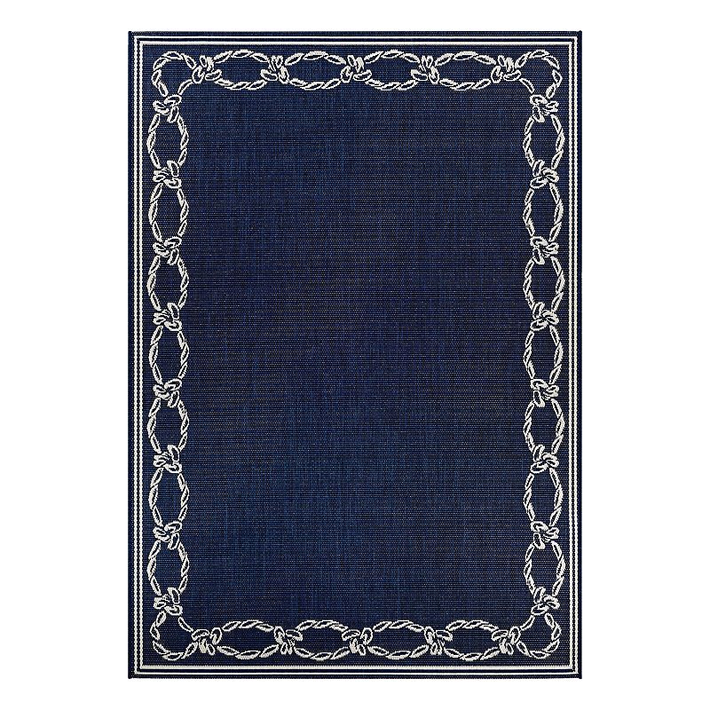 Couristan Recife Rope Knot Framed Indoor Outdoor Rug