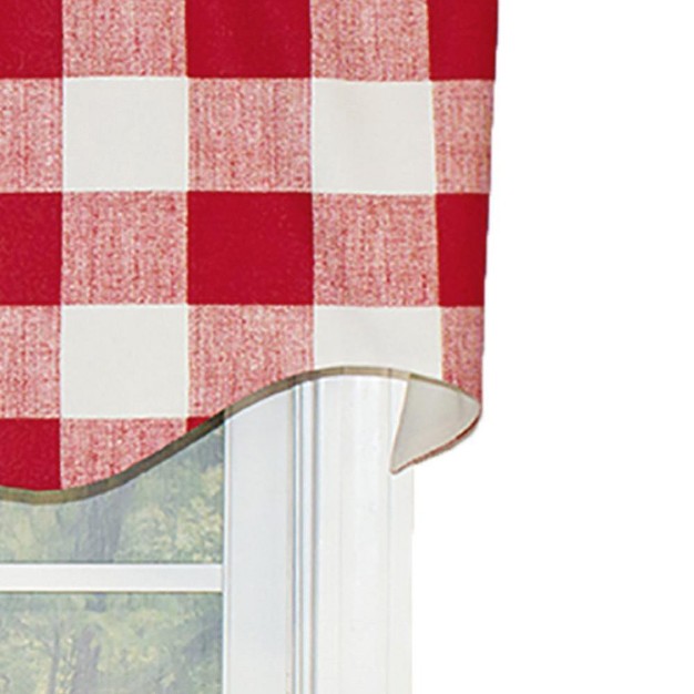 Rod Pocket Valance 50 quot X 17 quot Red By Rlf Home