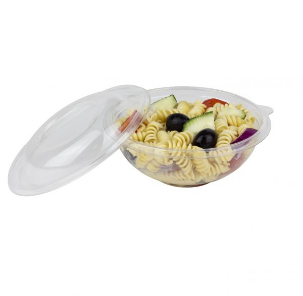 Karat 16oz Dome PET Plastic Salad Bowl Lid - 500 ct