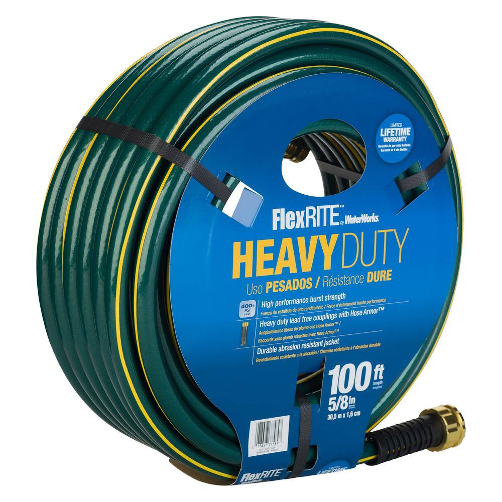 WATERWORKS FlexRite 58 in. x 100 ft. Heavy Duty Hose CWWFXT58100