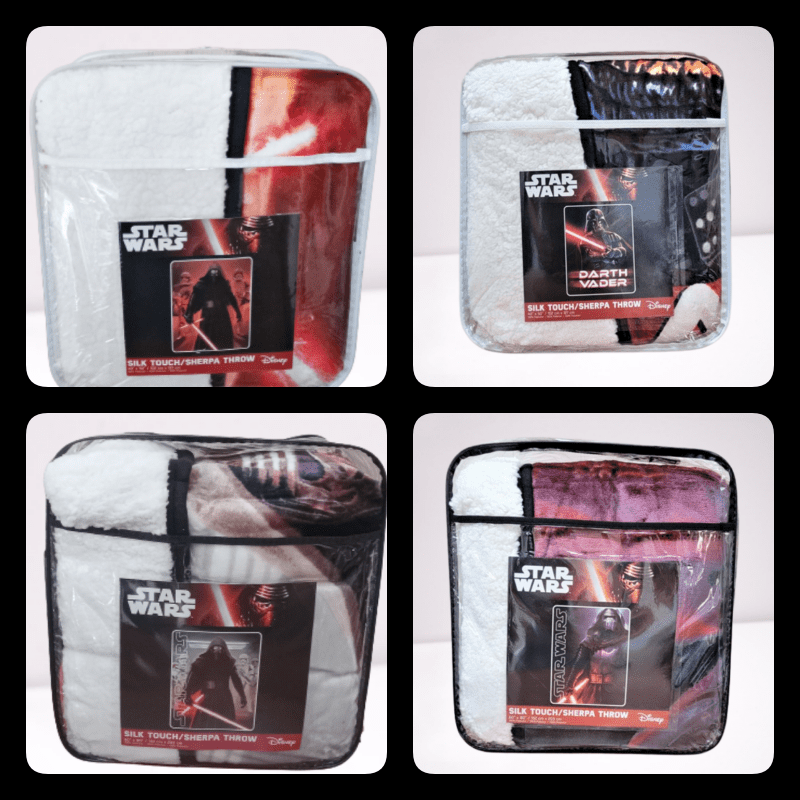 Lightweight throw blanket Star wars Saber of the darth vader for kids boys girls bedding coach super soft silk touch sherpa