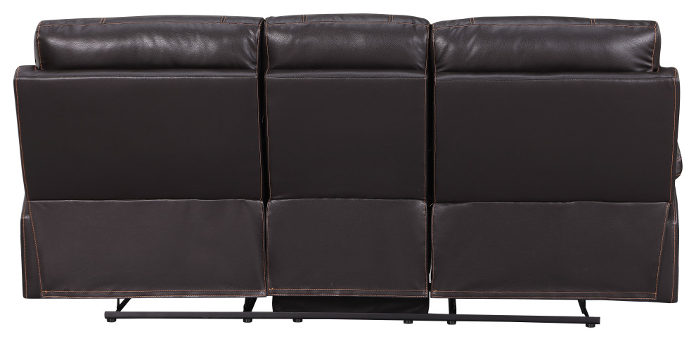 Anthony Leather Air Match Sofa   Contemporary   Sofas   by Luxuriant Furniture  Houzz