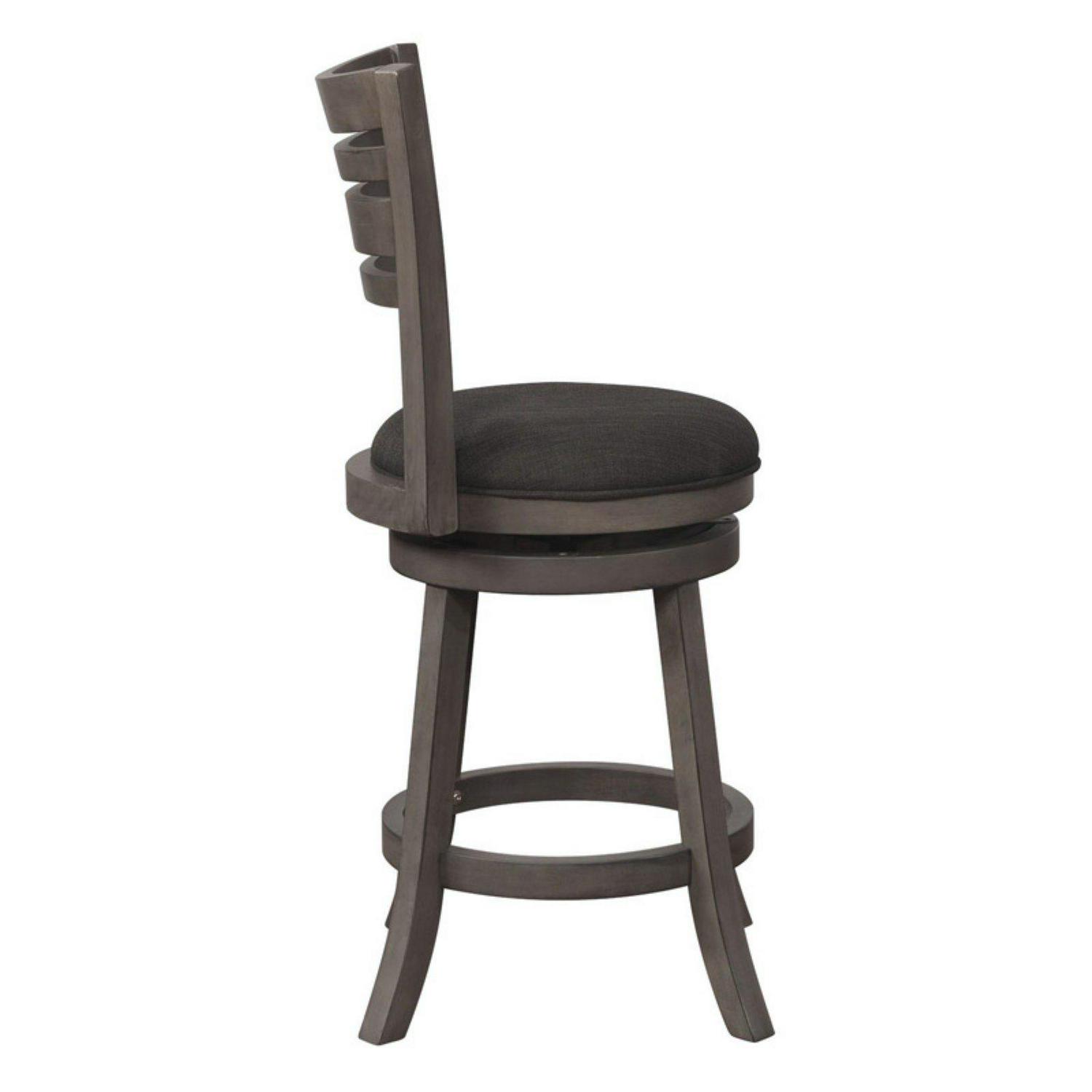 Tegan 24 Counter Stool with Swivel， Gray