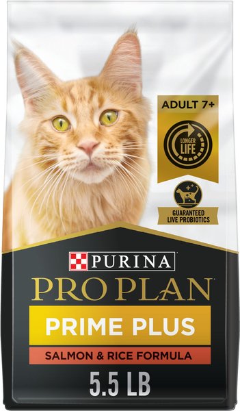 Purina Pro Plan Salmon and Rice Formula High Protein 7+ Senior Dry Cat Food