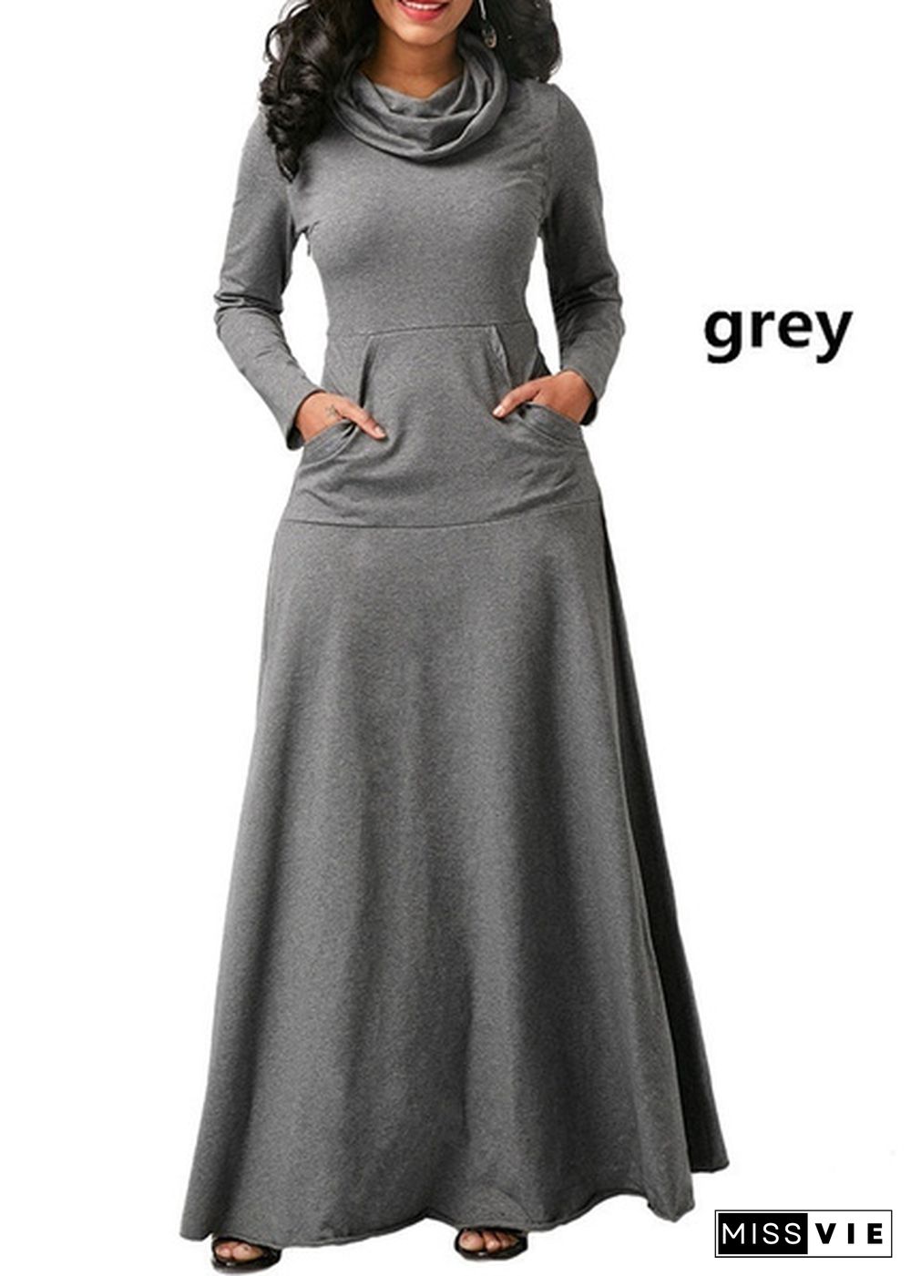 Women Fashion Dress Casual Long Sleeve Pullover Cotton Long Dress Plus Size S-5Xl