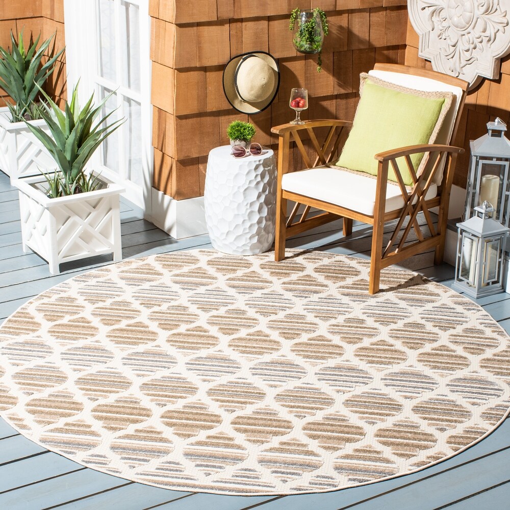 SAFAVIEH Cabana Nilgun Indoor/ Outdoor Waterproof Patio Trellis Rug