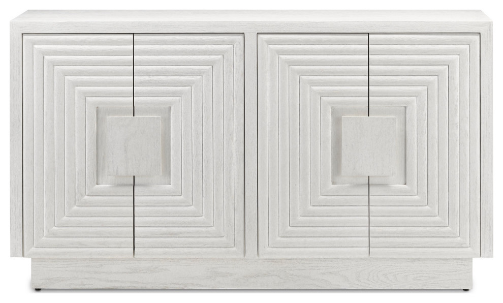 Morombe White Cabinet   Transitional   Accent Chests And Cabinets   by Currey  ampCompany  Inc.  Houzz