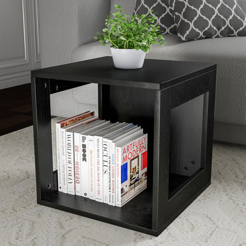 Lavish Home Stackable Modular Open Cube End Table   Transitional   Side Tables And End Tables   by Trademark Global  Houzz