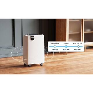 Yaufey 32.7 Pint Low Noise Home Dehumidifier For 2500 Sq. Ft. Rooms And Basements With Water Tank HDCX-PD161D