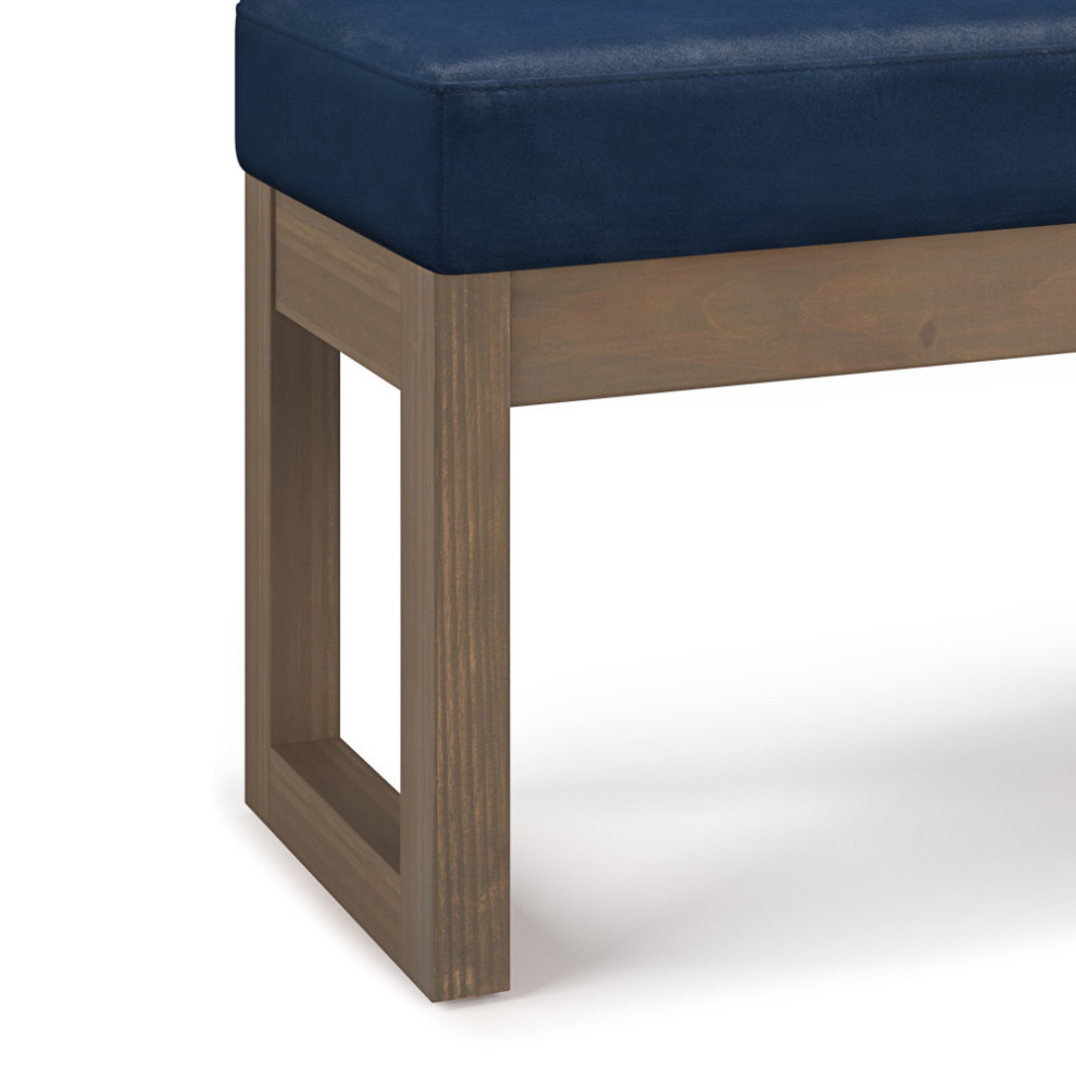 Milltown Footstool Small Ottoman Bench   Contemporary   Footstools And Ottomans   by Simpli Home Ltd.  Houzz