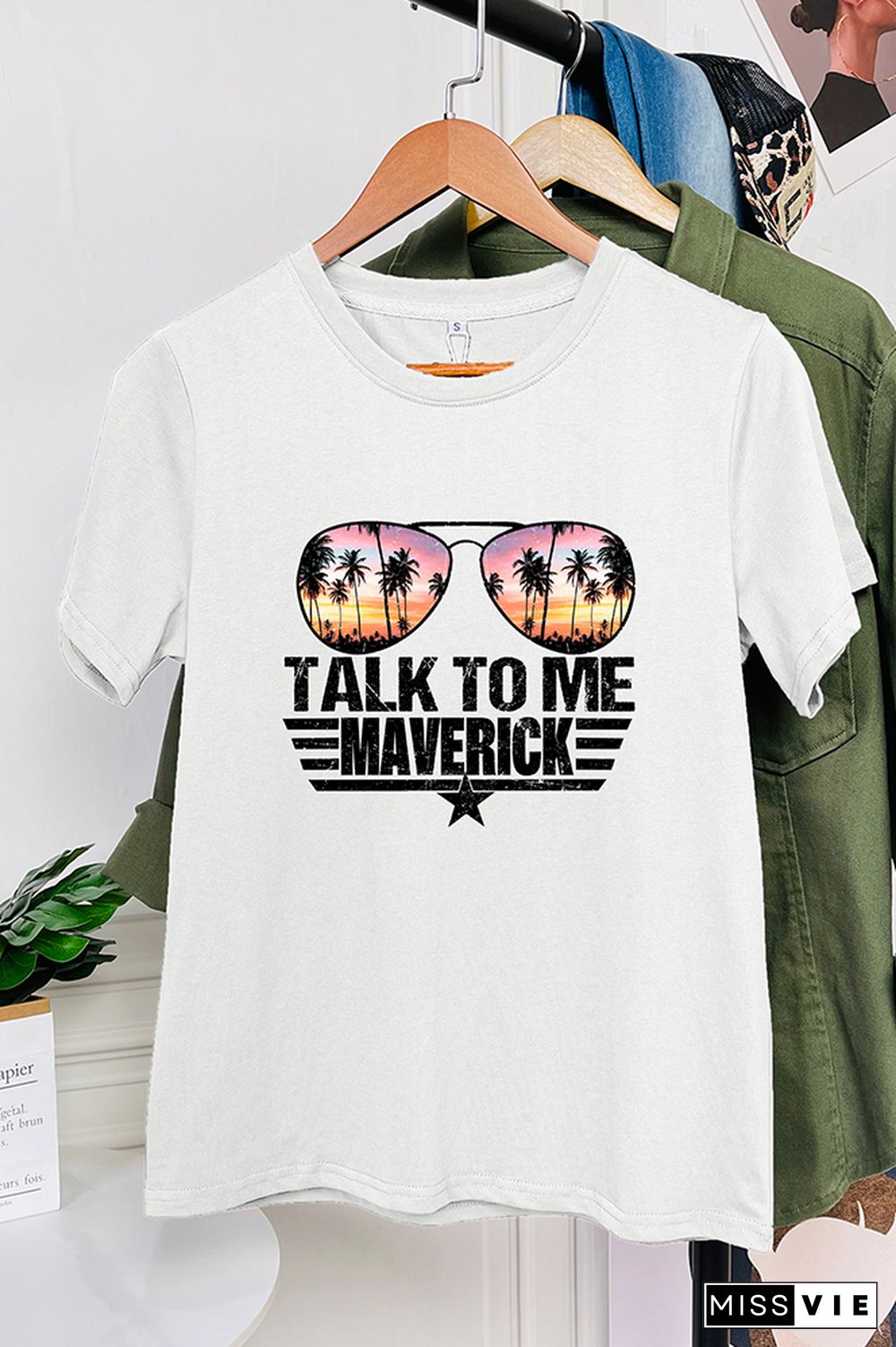 Talk To Me Goose Graphic Tee Short Sleeves Wholesale