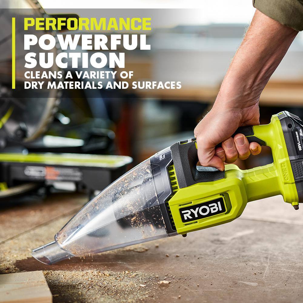 RYOBI ONE+ 18V Cordless Multi-Surface Handheld Vacuum (Tool Only) PCL705B