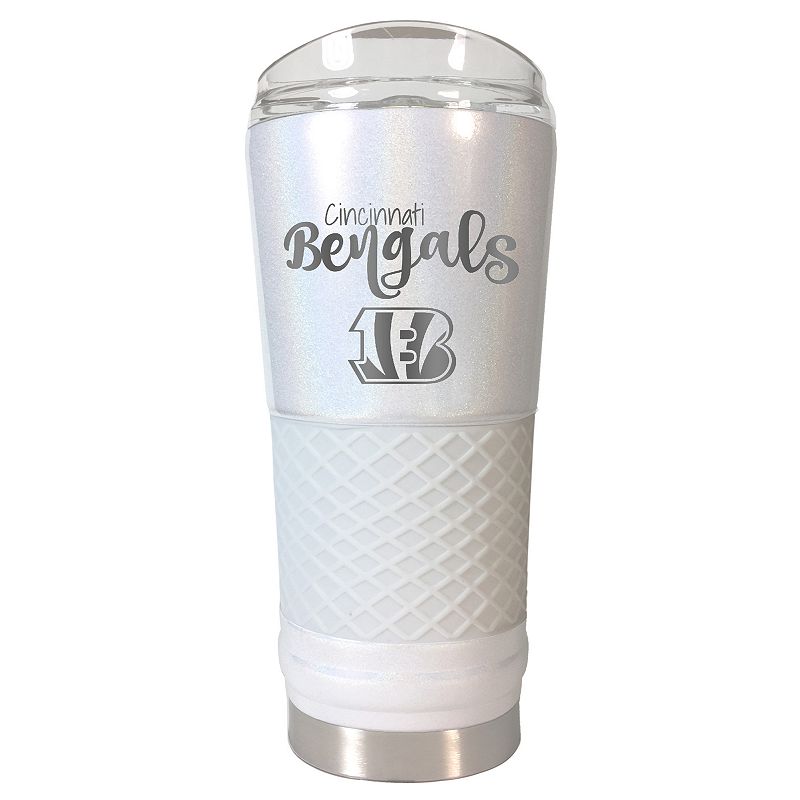 Cincinnati Bengals 24 oz Opal Finish Vacuum Insulated NFL Draft Tumbler