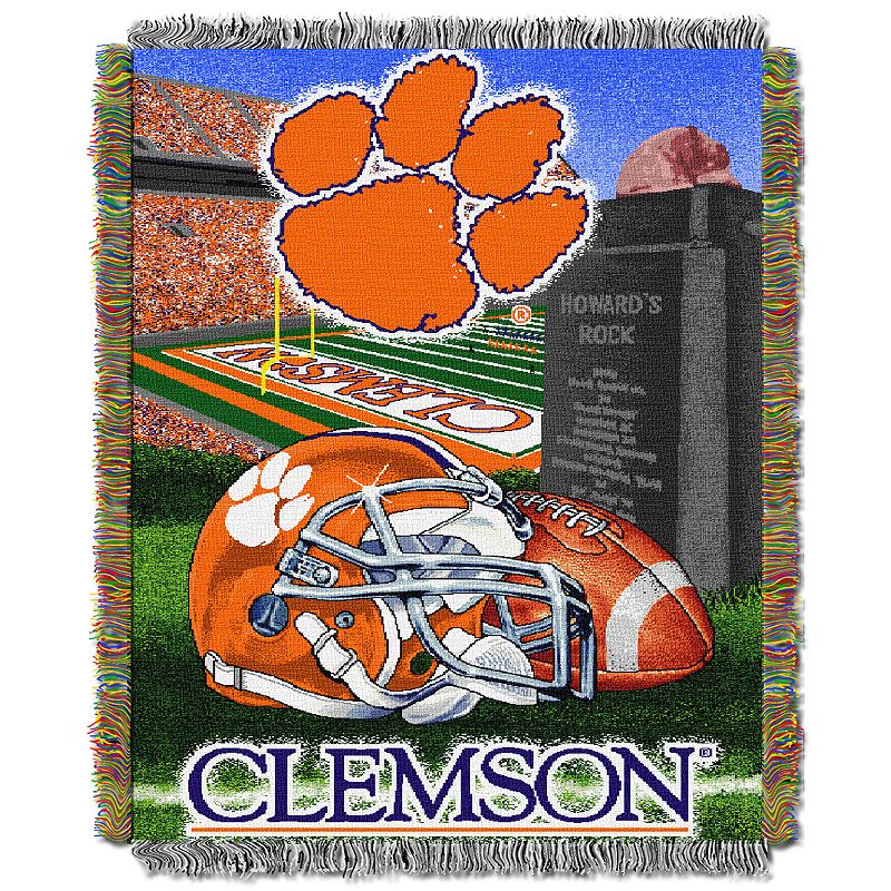 Clemson Tigers Tapestry Throw by Northwest