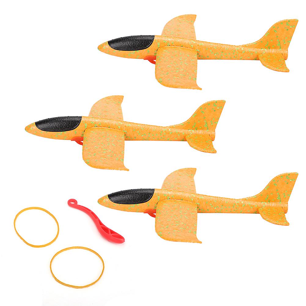 3 Pcs Epp Catapult Airplane Throwing Glider Model Children Educational Parent-child Interactive Toyorange