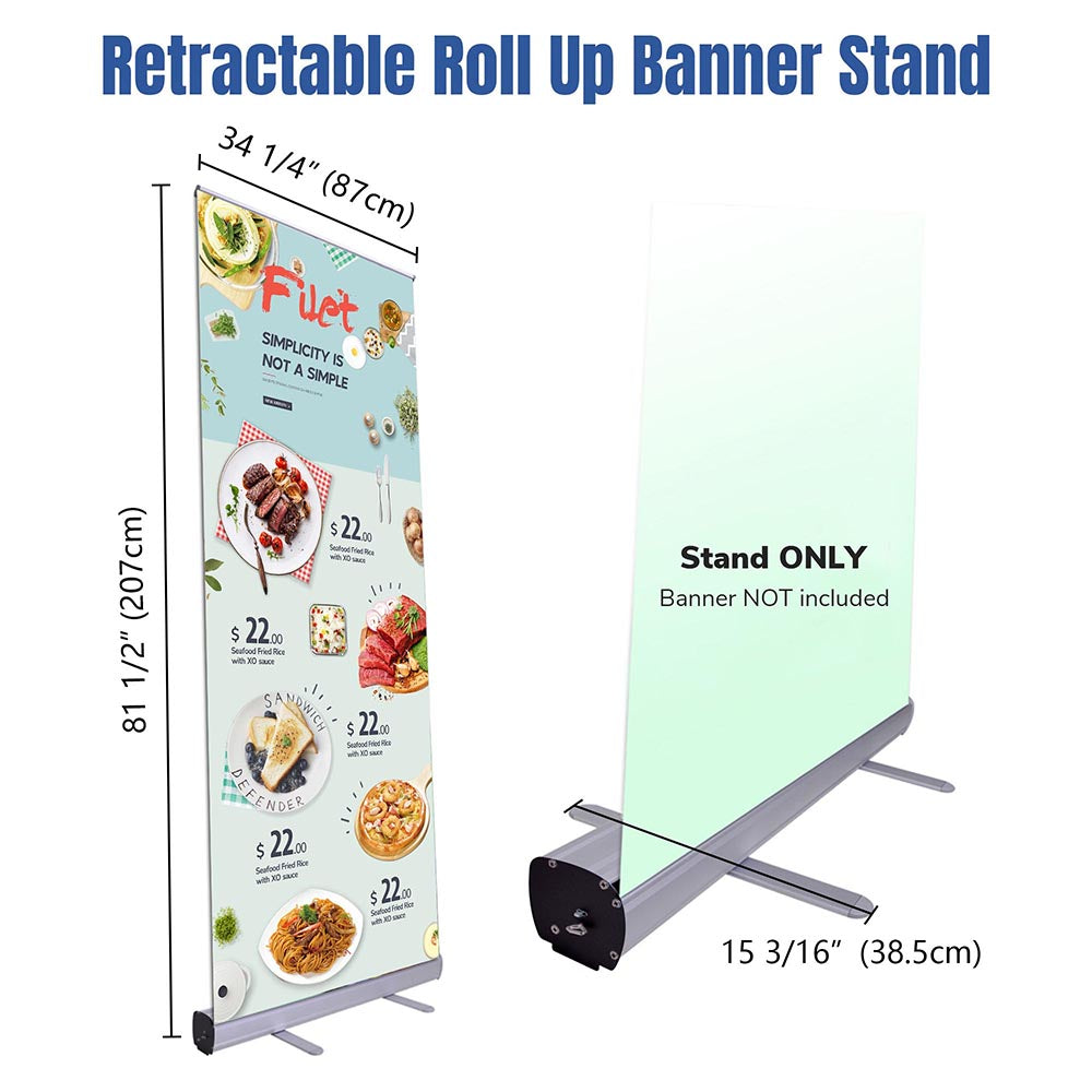 Yescom Aluminum Trade Show Retractable Banner Stand 33