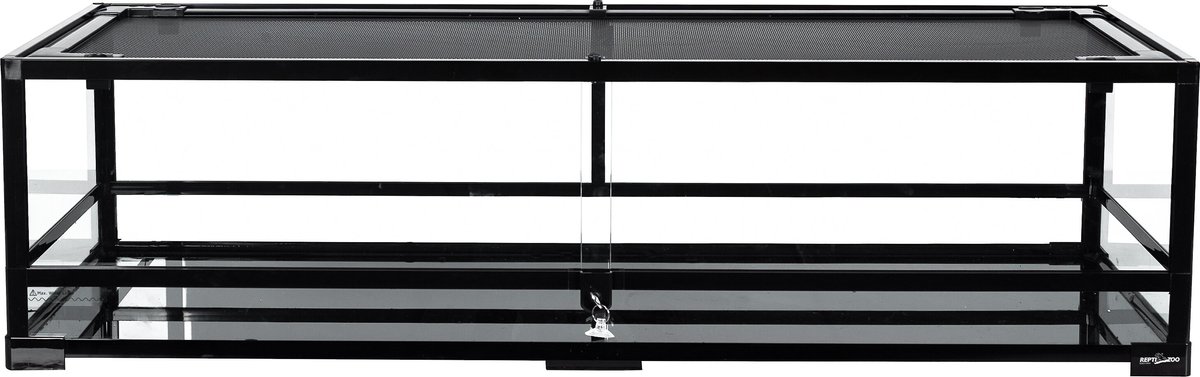 REPTI ZOO Sliding Doors Screen Ventilation Reptile Terrarium， 47-gal