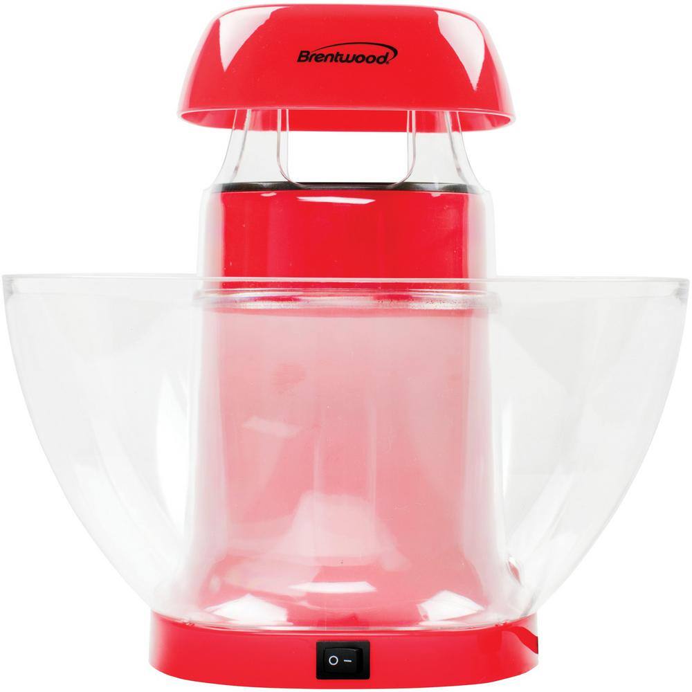 Brentwood Appliances 1200-Watt 196 oz. Red Hot-Air Popcorn Machine PC-490R