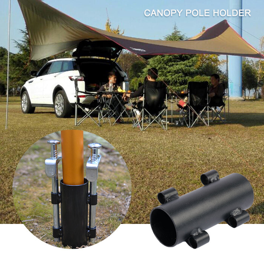 Awning Rod Holder Outdoor Camping Canopy Windproof Pole Fixed Tube (1pc)