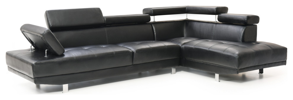 Milan Sectional   Contemporary   Sectional Sofas   by Glory Furniture  Houzz