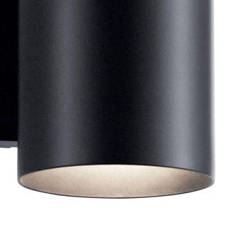 KICHLER Independence 7 in. 1-Light Black Outdoor Hardwired Wall Lantern Sconce with No Bulbs Included (1-Pack) 9234BK