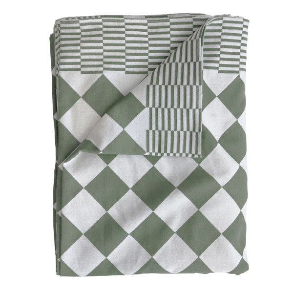 Traditional Dutch table  cloth - green