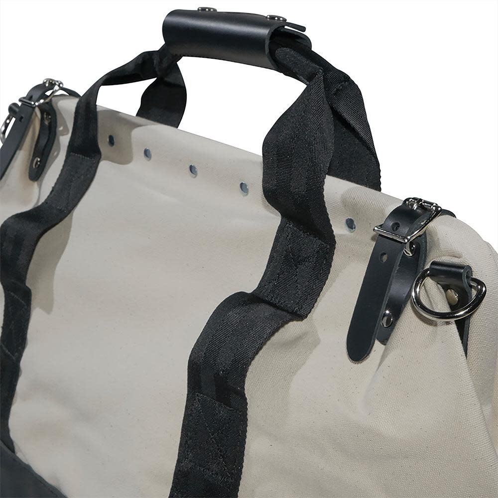 20 Canvas Tool Bag， Leather Bottom ;